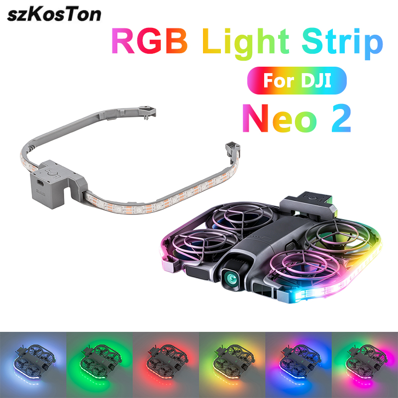 Drone Strobe Light - Lichtstrip voor DJI Neo 2 Kleurrijke