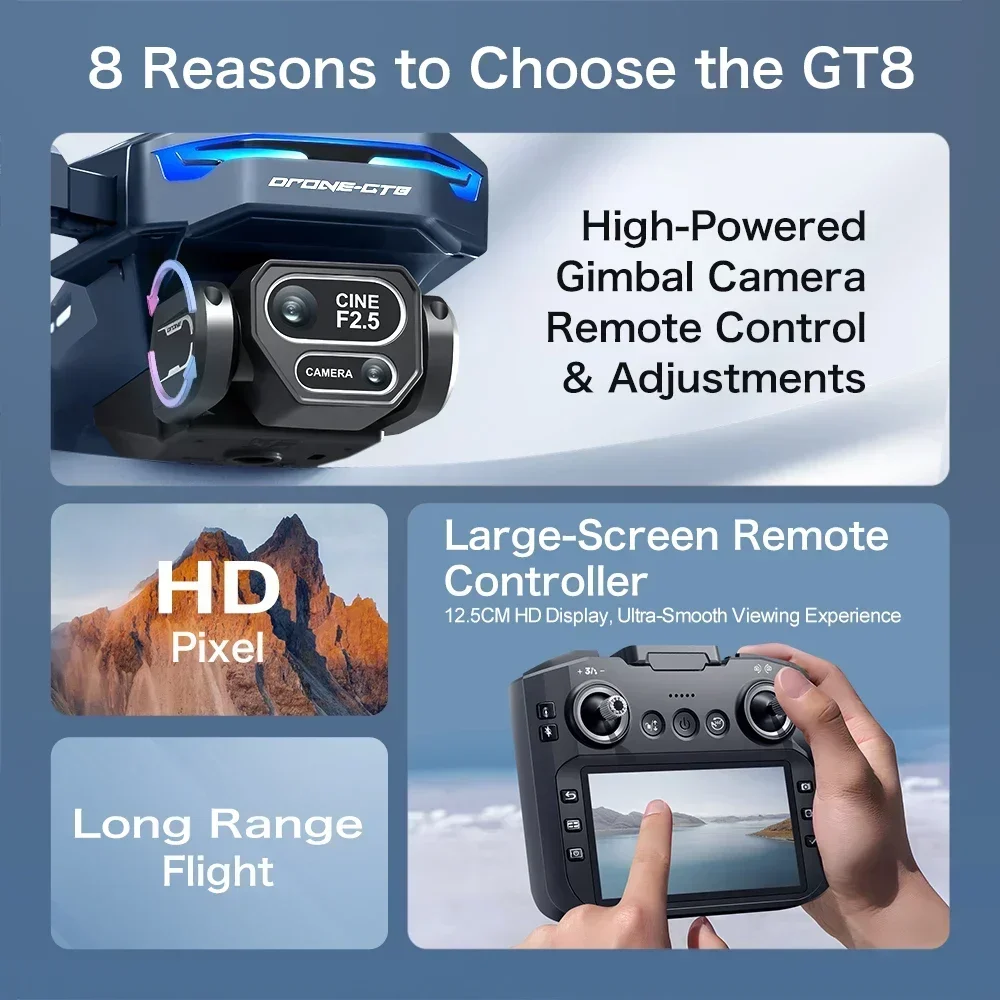 Drone 4K HD GT8 Camera Obstake - Jjrc Drone X12 recensie en prijs