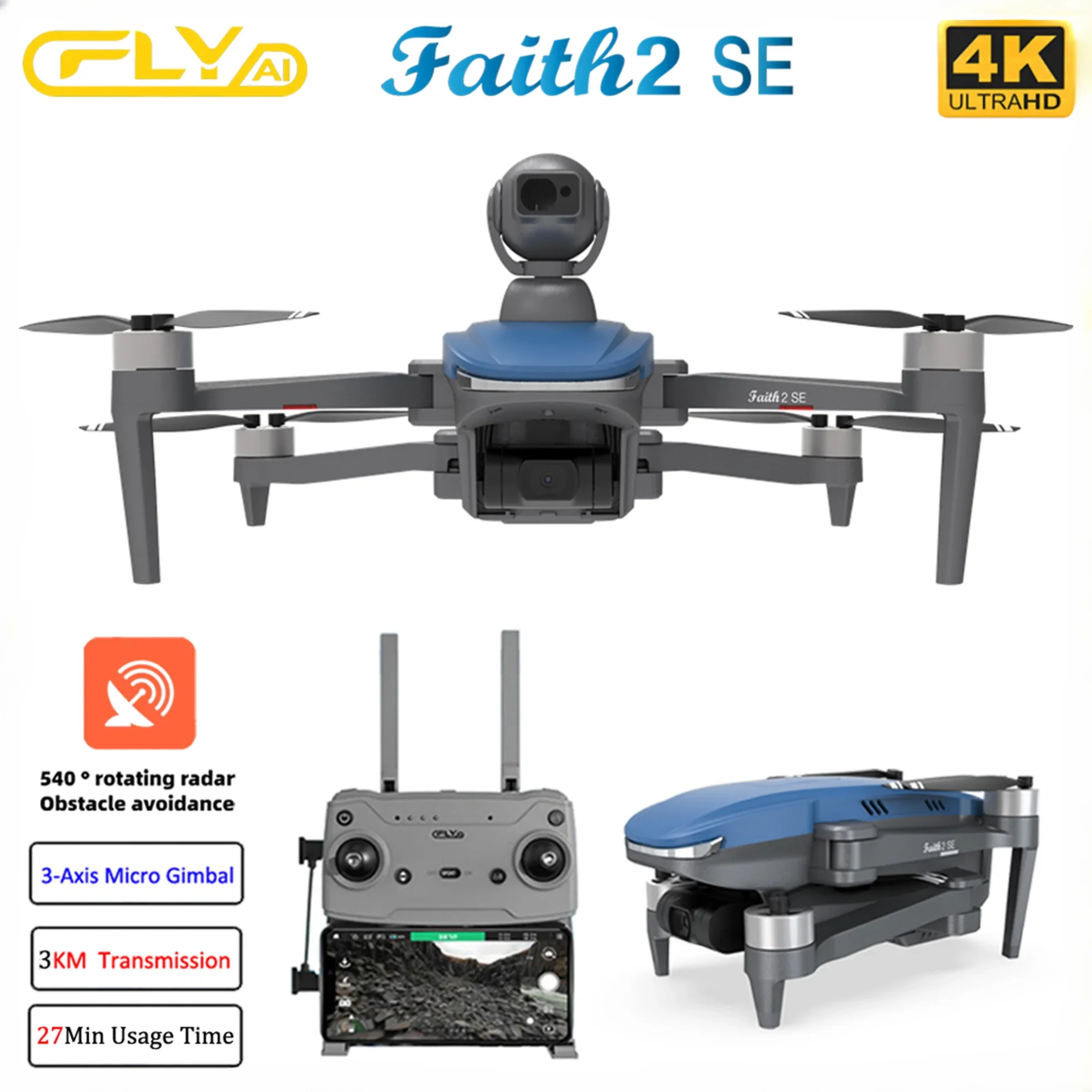 Faith 2 SE met 540 °   Obstake - Jjrc Drone X12 recensie en prijs